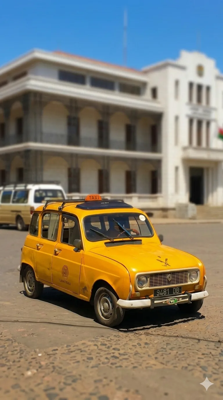 Taxi malgache a Antananarivo — transport disponible sur l'app Mora